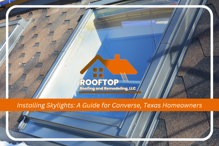 Before installing a skylight in Converse, Texas, consider location, type, glazing, building codes, and roofing contractors.