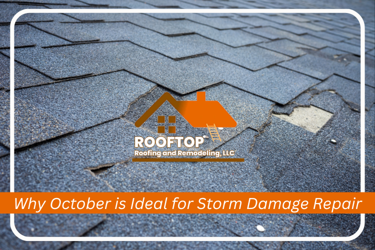 Professional team repairing a storm-damaged roof in San Antonio