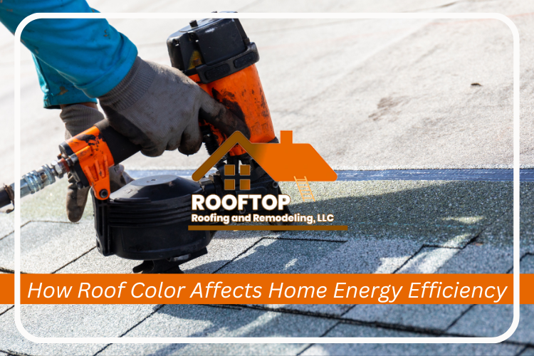 Rooftop Roofing and Remodeling, LLC professionals actively installing an energy-efficient, light-colored roof on a Selma home.